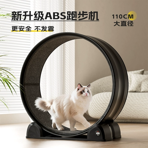 Беговая дорожка для кошек из АБС-пластика, бесшумный ролик, спортивное беговое колесо для фитнеса, лазалка для кошек, бытовая не занимающая игрушка для кошек, большая кошка