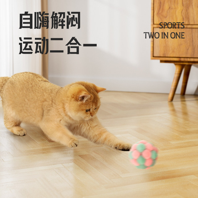 Cat toy ball, cat stick, cat self-pleasure, kitten molar ball, pet kitten consumption supplies