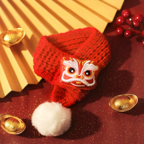 Pet New Geed April Barn Biblona Kitten Новый год кошка и кошачья украшение Baste Dog Dog Winter Mes.