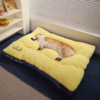 Утолщенный домик для собаки, зимняя теплая кровать для собаки [совместная модель Minion]