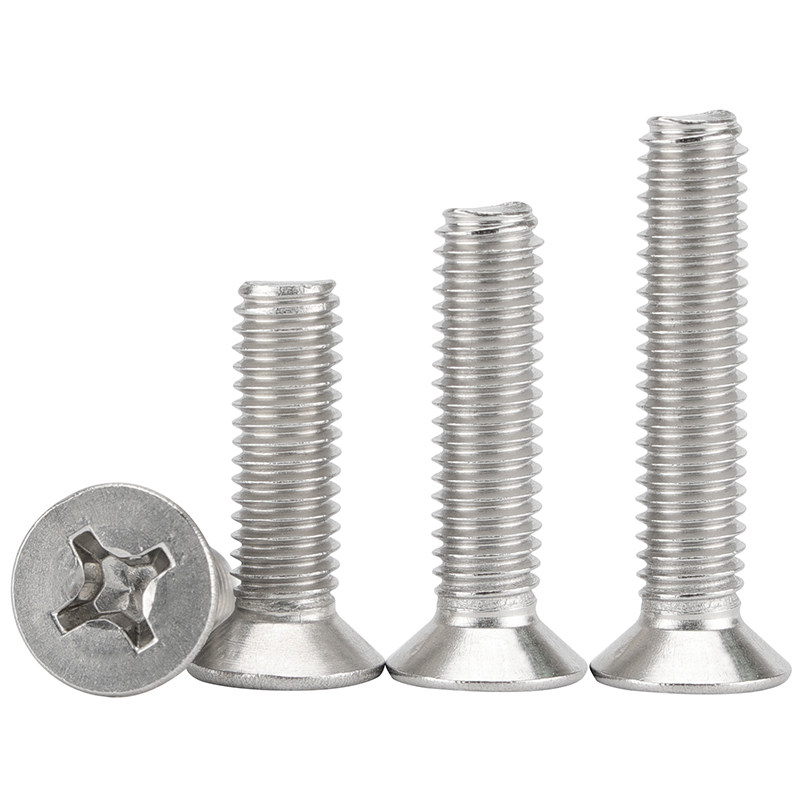 201 stainless steel screw countersunk head screw GB819 cross slot machine tooth screw flat head bolt M3M4M10-Taobao