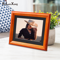 New 8 Inch Wooden Frame Digital Photo Frame High-definition Digital Screen Electronic Album Photo Music Gift Advertising Machine Wall-mounted