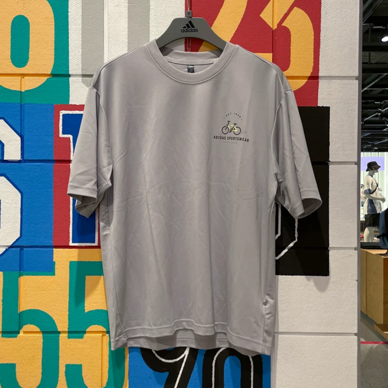 Спортивная дышащая футболка с коротким рукавом для отдыха Adidas