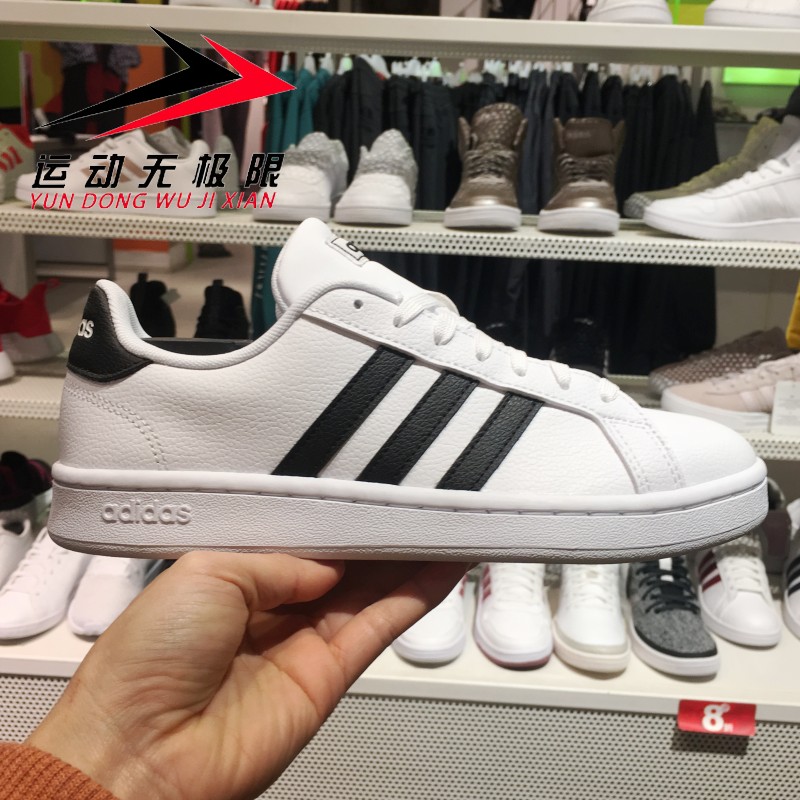 Giày nữ Adidas NEO 2019 xuân mới Giày da trắng mới giày thể thao F36483 B28095 giày thể thao nam chính hãng