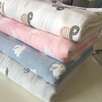 Class A cotton 6-layer gauze childrens summer blanket summer cool quilt cotton air conditioning blanket 120*150 150*200