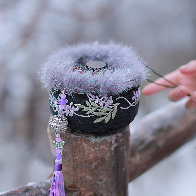 Mrs. Jin's original (Wisteria) Tang Pozi cloth cover ancient style hand warmer Baoguofeng hot water bag cloth bag