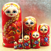 Matryoshka paint 7-layer ethnic characteristics childrens toys Birthday gifts Home decorations