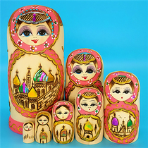Matryoshka 7-layer ethnic characteristics handmade linden wood crafts creative childrens gift ornaments