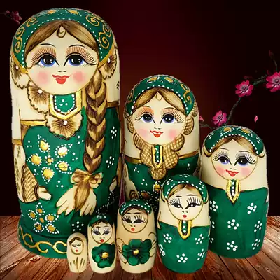 Matryoshka Russian 7-layer ethnic handicrafts handmade children's gifts creative ornaments