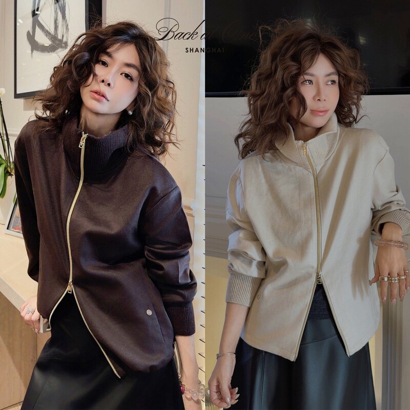 Backatone "Italian Puppy-Ben Zhen" Mulberry Silk Camel Wool Coat Bgs-1Bc070G-K