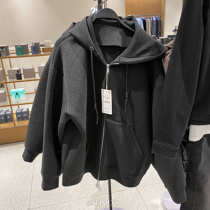 Cabinet 549! Autumn and Winter Men's Loose Air Layer Hooded Sweatshirt 1437380 922 Casual Jacket 1437/380