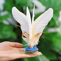 Chicken feather shuttlecock children traditional entertainment adult competition student sports fitness peacock flower core shuttlecock goose feather shuttlecock