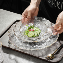 Phnom Penh Glass Fruit Pan Living Room Home Salad Bowl Creative Personality Fashion Kitchen Dinner Plate Nordic Snacks Plate