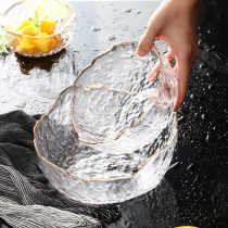 Day Style Glass Salad Bowl Home Big Dins Fruit Pan Creative Nordic Bowl heat resistant high temperature transparent cutlery bowl