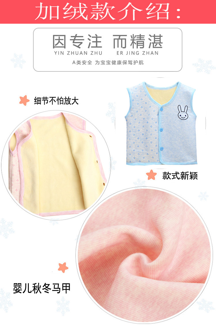 New baby vest vest mùa xuân và mùa thu bông chàng trai và cô gái ấm vest sơ sinh bé mùa hè áo khoác mỏng