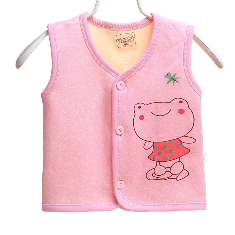 New baby vest vest mùa xuân và mùa thu bông chàng trai và cô gái ấm vest sơ sinh bé mùa hè áo khoác mỏng