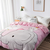 Childrens quilt cover single Piece 1 5 m single Cotton single set quilt single cartoon princess dormitory 1 8x2 2 thick quilt cover