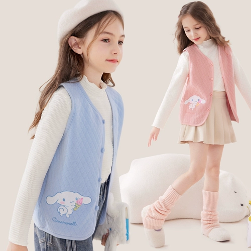 Детский осенний хлопковый зимний базовый жилет, детская одежда