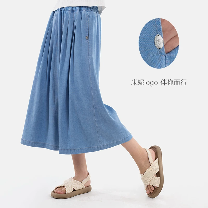 Дисней, летние детские брюки, деним юбка, для тинейджеров, детская одежда