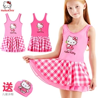 Cô gái đồ bơi Hello Kitty Little Girl Bé Váy Nhanh khô Xiêm Cậu Bé Lớn Sinh Viên Áo Tắm Trẻ Em Đồ Bơi bộ quần áo bơi cho mẹ và bé