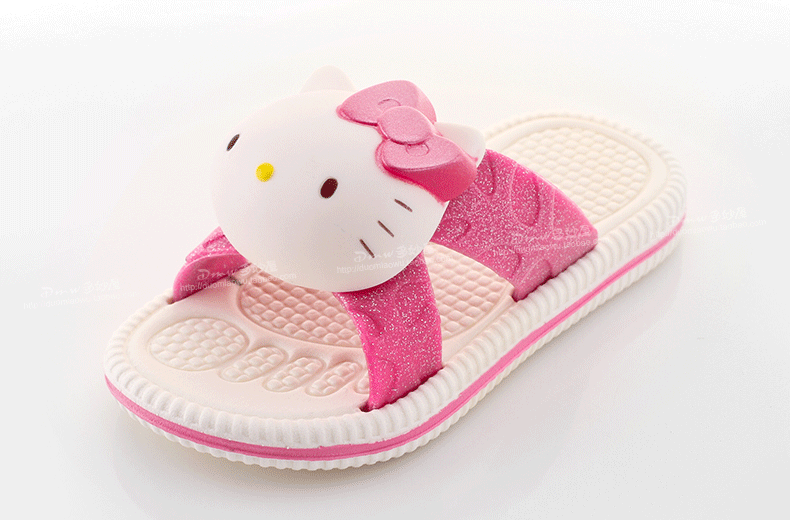 Chaussons enfants en autre HELLO KITTY pour été - semelle autre - Ref 1006828 Image 13