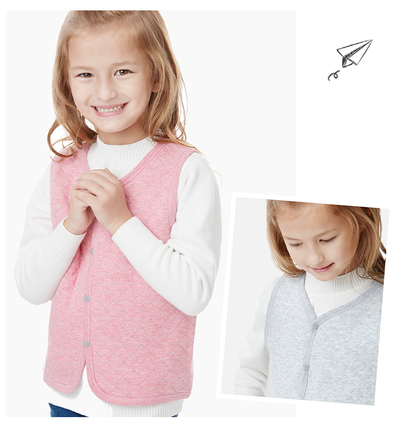 Áo vest nam mùa thu 2018 cho bé trai và bé gái áo khoác cotton trong chiếc áo vest trẻ em lớn hai mặt áo mỏng quần áo trẻ em nam