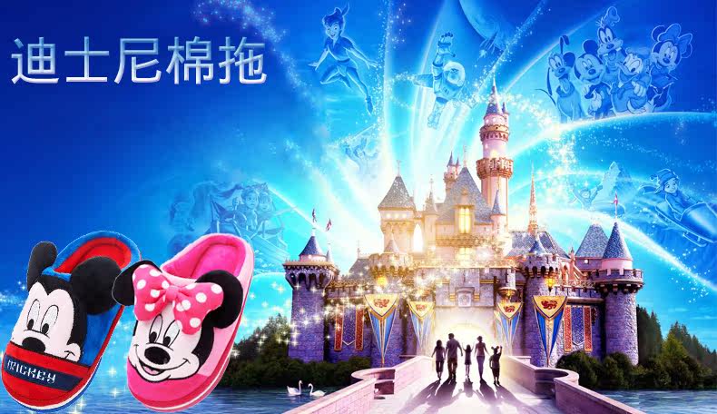 Pantoufles enfants en suède DISNEY pour hiver - semelle autre - Ref 1006517 Image 7