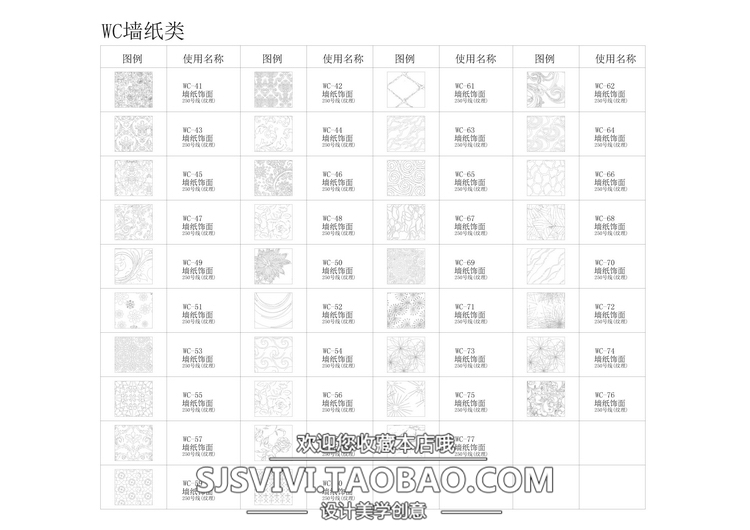 T482 CAD制图填充图案 自定义图库cad施工图填充图纹图案 设...-6