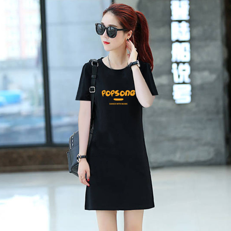 High-Quality Cotton 2026 Summer New Mid-Length Style, Age-Reducing, Slimming, Simple Printed Short-Sleeved Stretch Cotton Round-Neck T-Shirt for Women High-Quality Cotton 2026 Summer New Mid-Length Style, Age-Reducing, Slimming, Simple Printed Short-Sleeved Stretch Cotton Round-Neck T-Shirt for Women