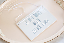 Simply put on English Nordic Creative Home Decoration Branch Bedroom decoration board ceramic listed