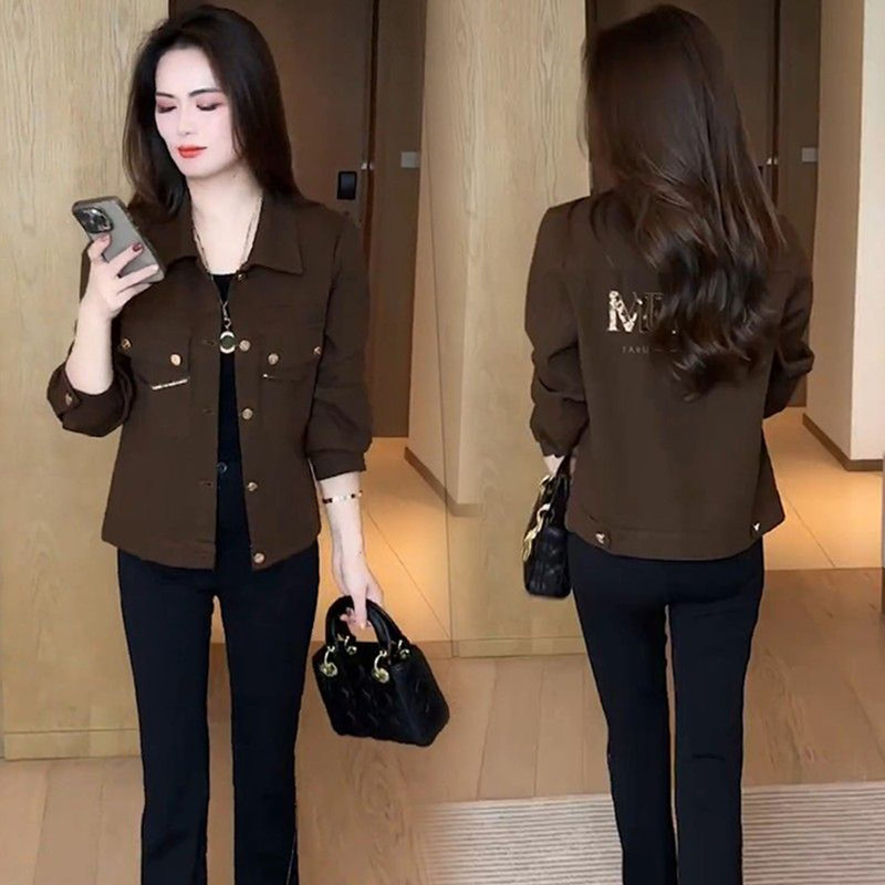 2026 Trendy Women's Jackets, Spring and Autumn New Loose Casual Cardigans, Short Tops for Petite Figures, Slimming Effect
