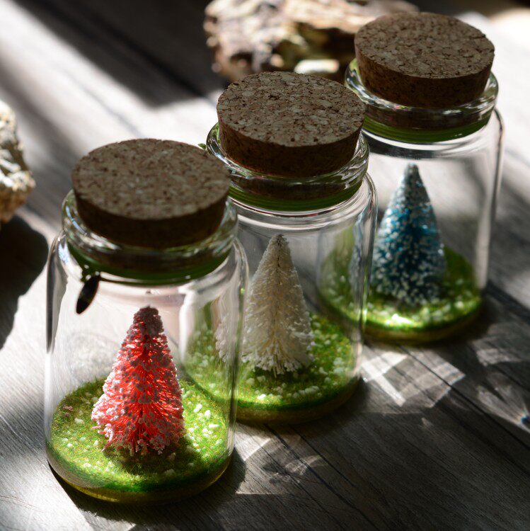 Mini Christmas tree luminous cute cedar desktop home ornaments Valentine's Day gifts Creative holiday gifts
