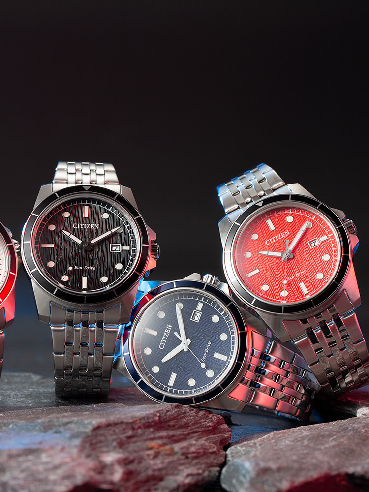 [New Product]Citizen Official Fashion Dopamine Colorful Sports and Leisure Eco-Drive Waterproof Men's Watch Aw1819