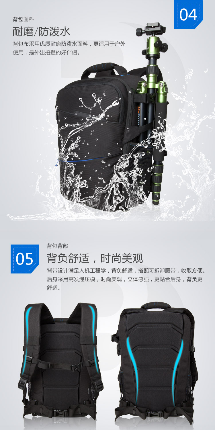 Beno gamma Gamma Máy ảnh DSLR túi đeo vai ba lô dung lượng lớn micro đơn Túi máy ảnh chuyên nghiệp Canon Nikon - Phụ kiện máy ảnh DSLR / đơn balo đựng máy ảnh và laptop