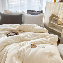 Class A maternal and infant grade raw cotton soy fiber quilt core winter quilt spring and autumn quilt double thickened warm soybean quilt