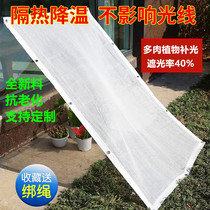 Boutique white 3-pin shading net anti-aging 40% shading multi-meat floral vegetable green plant to cool down sunscreen heat insulation