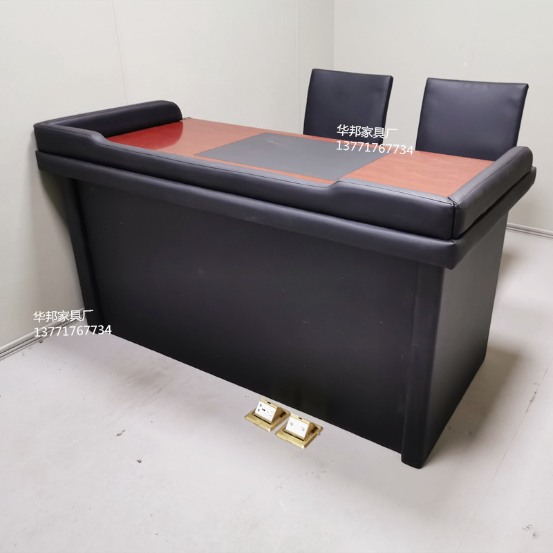 Spot interrogation table and chair Anti-collision soft bag table and chair Inquiry room table and chair Interrogator chair Soft bag conversation table customization