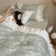 Moonlight lover French spring and summer orchid tentacle bed sheets four-piece set silky soft naked sleeping cool quilt cover bedding