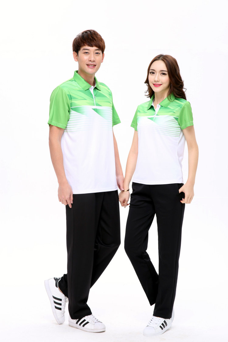 Áo thể thao thoáng khí mùa hè Nữ màu đỏ xanh Polo Áo thun nam cỡ lớn Chạy áo thun thể dục - Áo polo thể thao áo polo adidas