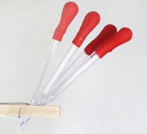 Disposable plastic dropper plastic straw 3ML glass dropper rubber dropper with rubber cap