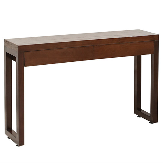 Nordic simple new Chinese style home solid wood porch table long strip side a few for the case table entrance hall against the wall drawer cabinet