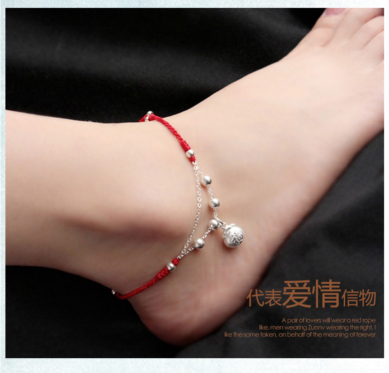 Chaine de cheville Femme en Argenterie - Ref 3103993 Image 15