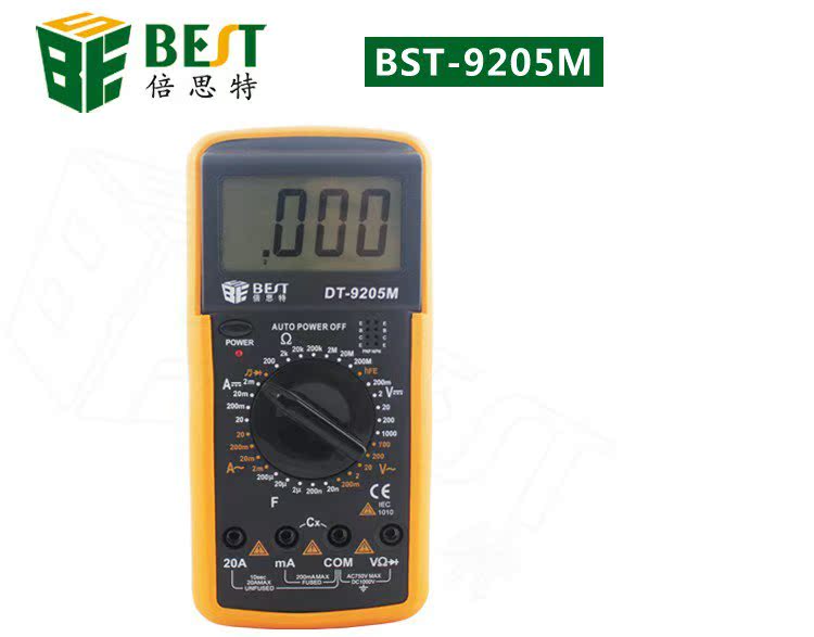 Chính hãng TỐT NHẤT TỐT NHẤT BST-9205M Đồng hồ vạn năng kỹ thuật số màn hình lớn