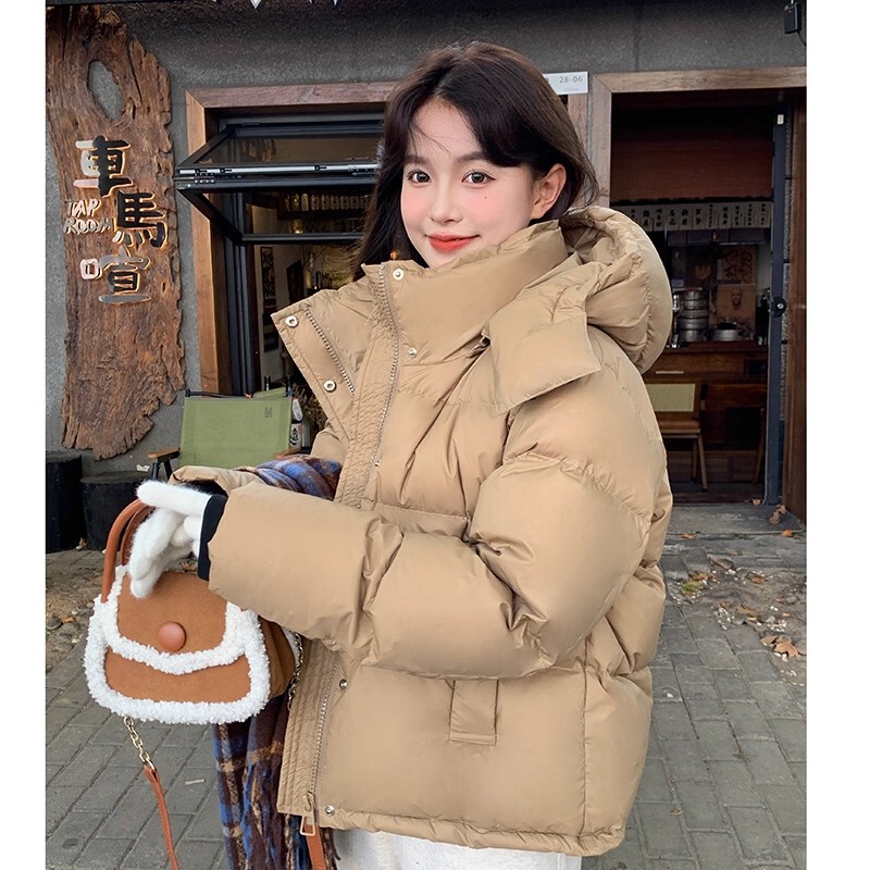 French Rouje Moaks Goose down Jacket for Women, Short Style, Fashionable Hooded Puffer Coat, Thickened Winter Coat French Rouje Moaks Goose down Jacket for Women, Short Style, Fashionable Hooded Puffer Coat, Thickened Winter Coat