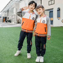 Spring primary school uniforms set cotton childrens class uniforms teacher uniforms Korean kindergarten uniforms spring and autumn costumes New