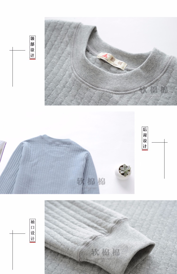 Áo cotton nguyên chất ấm áp cho nam trung niên cộng với phân bón để tăng cotton mùa thu và mùa đông dày quần áo mùa thu đồ lót ba lớp cũ do lot nu