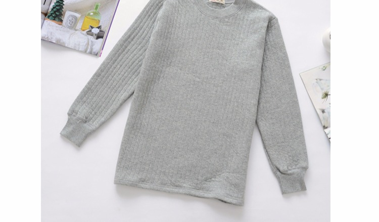 Áo cotton nguyên chất ấm áp cho nam trung niên cộng với phân bón để tăng cotton mùa thu và mùa đông dày quần áo mùa thu đồ lót ba lớp cũ do lot nu