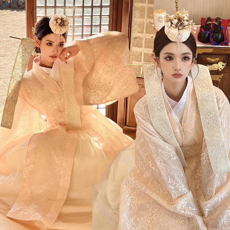 Korean Princess Lady Palace Costume Female Wedding Dress Dae Jang Geum Traditional Hanbok Korean Classical Dance Performance Costume