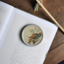 Morning Rain and Twilight Ma Jings Gongbi Landscape painting gold cover (can be used as paperweight)