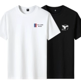 Бархатный комплект, хлопковая трендовая приятная телу футболка с коротким рукавом, 100% хлопок